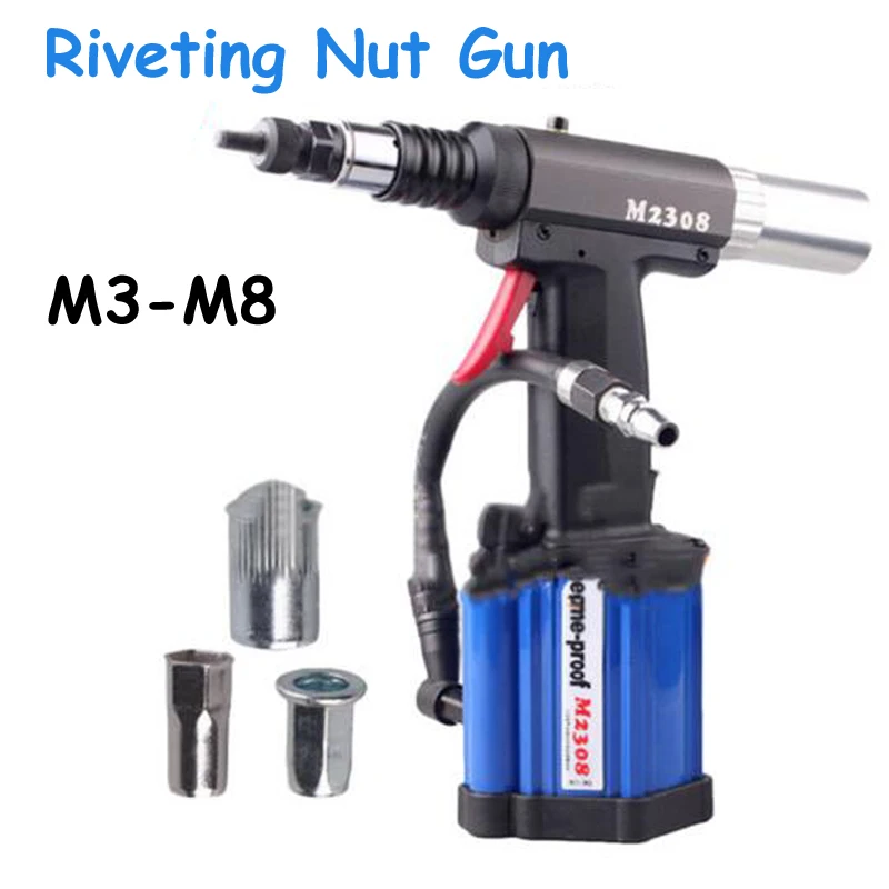 

Pneumatic Riveting Gun Automatic Pull Rivet Gun Riveters Applicable to M3 - M8 Rivet Nut M2308