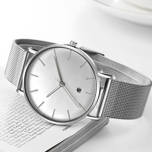 

New Watch Men Watches Top Brand Luxury Stainless Steel Quartz Wrist Watch For Men Clock Male Wristwatch Hours Hodinky With Date