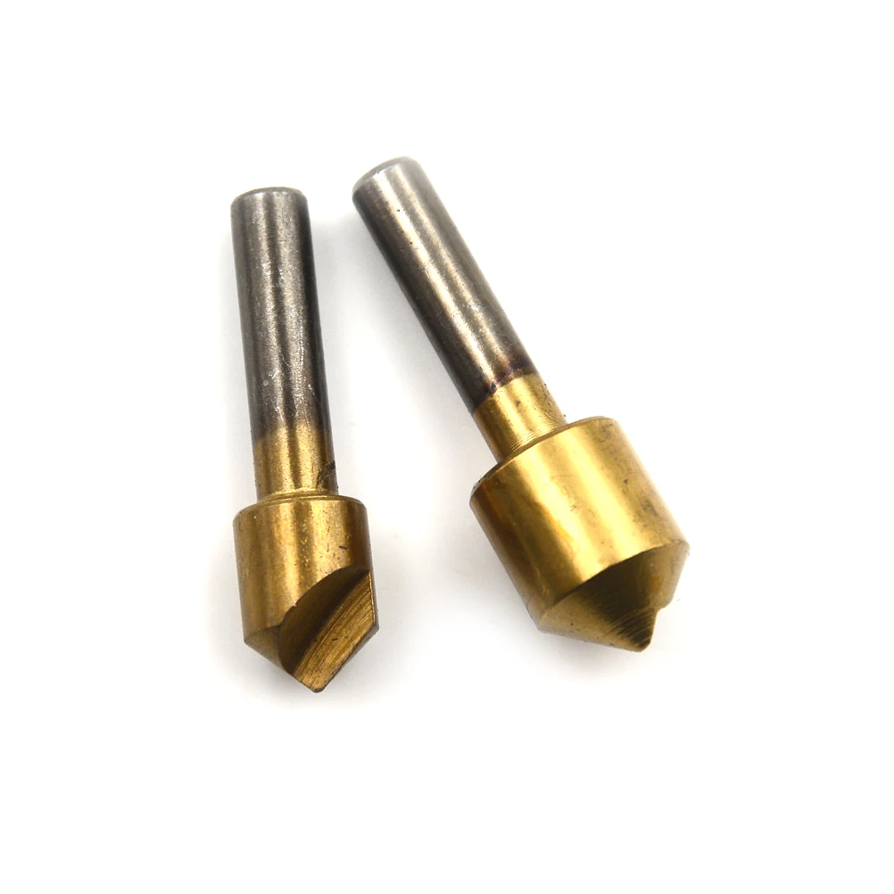 Metric Woodworking Countersink Drill Bit Single Flute Edge Chamfer High Carbon Steel Wood Drilling Electric Drill 3/8 1/2 3/4