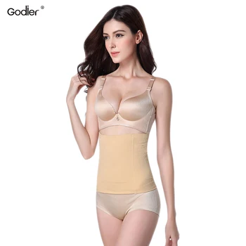 

Godier Postpartum Tummy Trimmer Shaper Modeling Girdle 2017 New Slimming Sweat Belt Waist Cincher Modeling Strap Breathable Belt