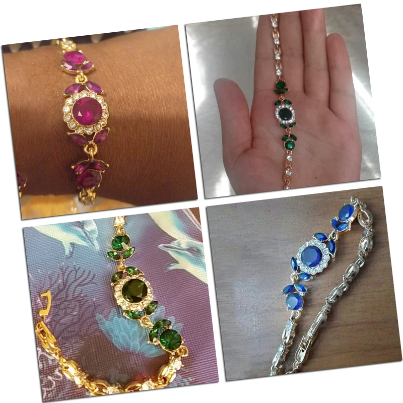 MISANANRYNE, модные браслеты для женщин, золотой цвет, CZ камни, австрийский кристалл, цветок, браслеты и браслеты, ювелирные изделия, 4 цвета