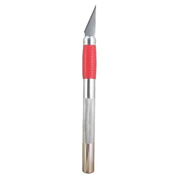 Craft Scalpel Set – Thick Aluminium Handle with 10 Carbon Steel Blades
