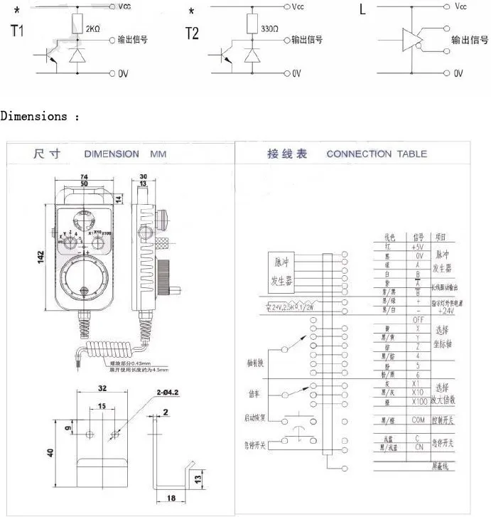 CALT CNC контроллер ручной кодовый датчик колесика 6 осей MPG ручной импульсный генератор с E стоп фрезерный станок TM1474-100BSL5