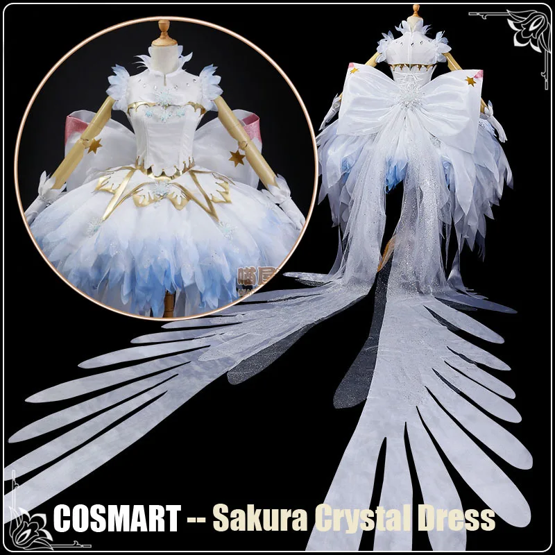 

[May.STOCK]+Crown+Socks+Bowknot 2018NEW Anime Card Captor Sakura New Card Crystal Battle Dress Uniform Cosplay costumes freeship