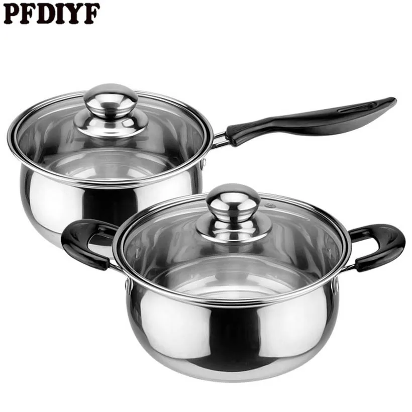 

Multifunction Stainless Steel Stockpot Cookware with Steel Lid Household Canning Milk Soup Pot Oven Safe Quality Nonstick Pan