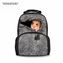 TWOHEARTSGIRL Классический Мышь Животных Отпечатано Женщины Рюкзак Большой Емкости Неисправности Рюкзак Регулируемый Ремень На Плечо Рюкзак