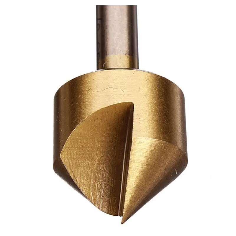 3pcs Single Flute 90 Degree Edge Chamfer Countersink Drill Bit End Mill Cutter Hand Tool Countersink Electric Drill Drill Bit