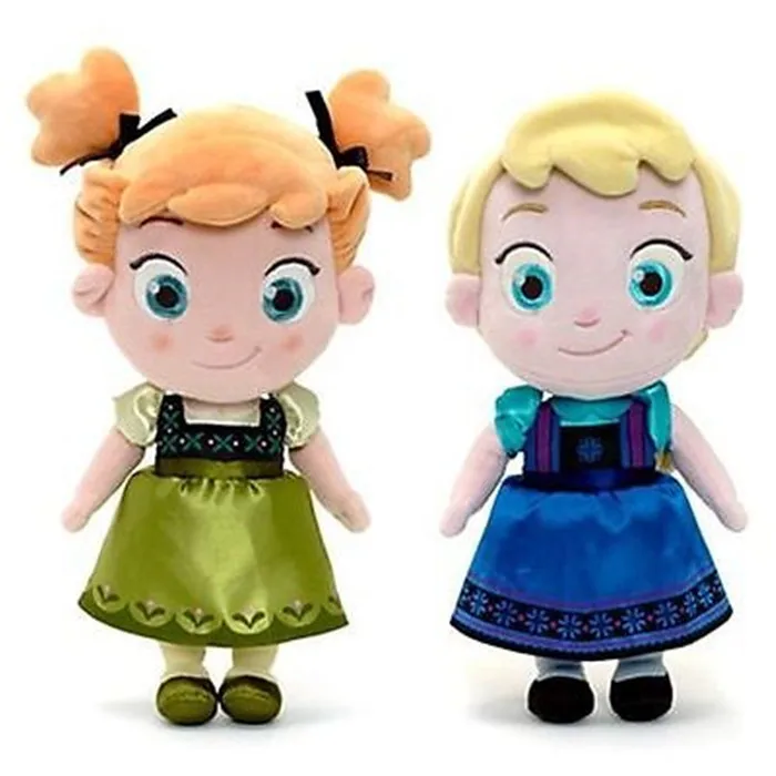 Disney Kid Toys 30cm Q Version Childhood Plush Elsa Doll Anna Doll Frozen Elsa Anna Baby Plush Soft Toy Princess Brinquedos Disney Kid Toys 30cm Q Version Childhood Plush Elsa Doll Anna Doll Frozen Elsa Anna Baby Plush Soft Toy Princess Brinquedos