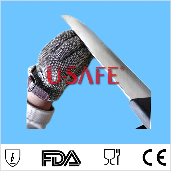 

2018 New Stainless Steel Wire Mesh Cut-Resistant Gloves For Wood Carving And Meat Cutting Self Defense Personal Protection