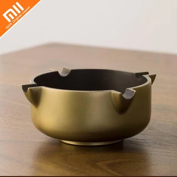 

Original xiaomi copper master small ashtray small size metal crafts antique color ashtray cigarette holder
