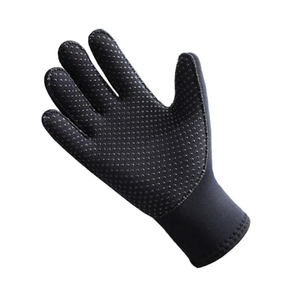 Горячие перчатки для дайвинга Гидрокостюмы перчатки с пятью пальцами 3 мм противоскользящие гибкие термоматериал для подводного плавания