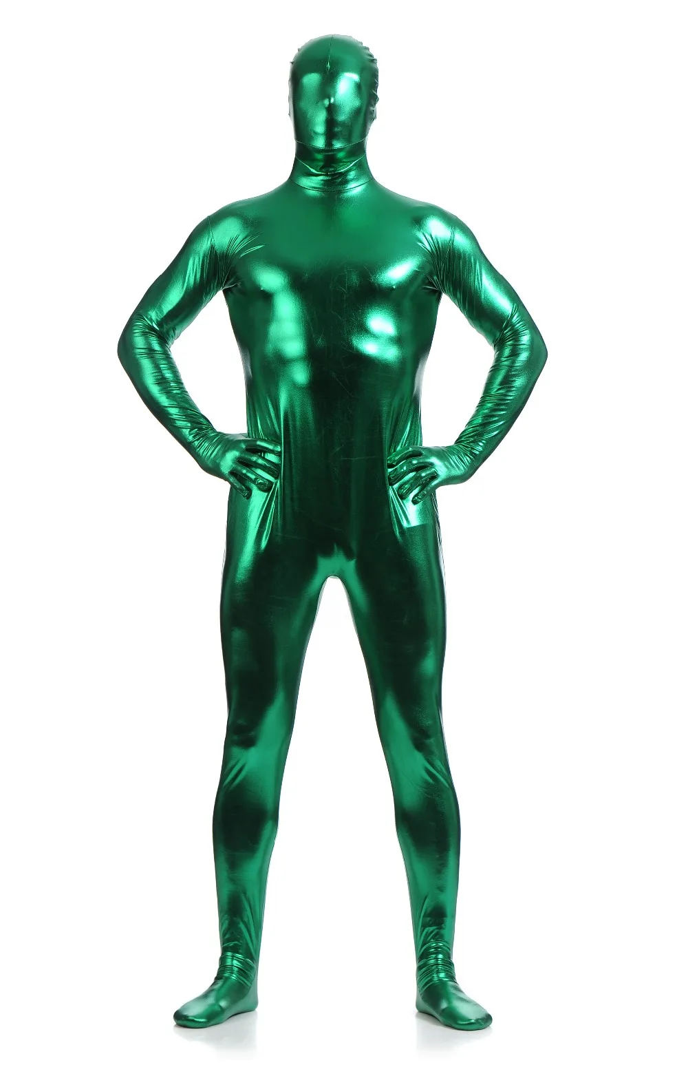 Multi Colors Shiny Fullbody Metallic Men's Tight zentai Bodysuit costume Full Body Shiny Spandex Lycra Spandex Zentai Costume