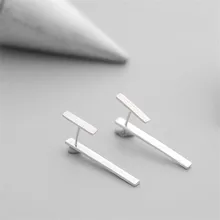 925 пробы серебряные серьги-гвоздики для женщин, свадебный подарок, модное Стерлинговое Серебро-ювелирные изделия, brinco brincos bijoux eh875