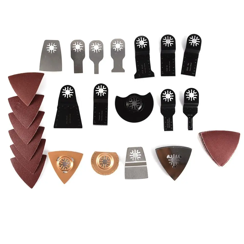

41pcs/Set Oscillating Saw Blades Accessories Wood Metal Cutting Tools Multitool Power Bit Home DIY Woodworking Blade