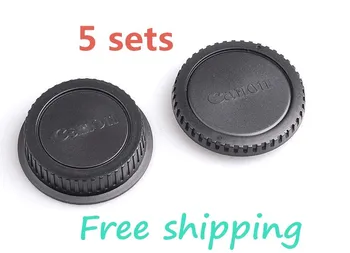 

5 sets Camera Body Cover + Lens Rear Cover Cap For Canon EOS 1300D 1200D 760D 750D 700D 600D 70D 60D 7D 6D 5D II III IV DSLR