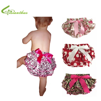 

Baby Ruffle Bloomers Layers Baby Diaper Cover Newborn Flower Shorts with Skirts Toddler Cute Summer Satin Pants Free Drop Ship