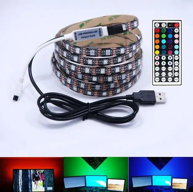 Водонепроницаемая или не водонепроницаемая светодиодная лента 5 В USB RGB 5050 SMD
