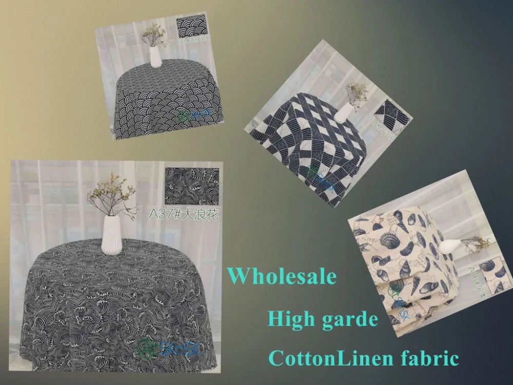 50meters Cheap linen fabric wholesale sewing cotton cloth needlework