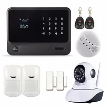 433 Mhz Teclado Táctil de Control de la Protección del Hogar WIFI APP GSM GPRS Sistema de Alarma de Seguridad con Cámara