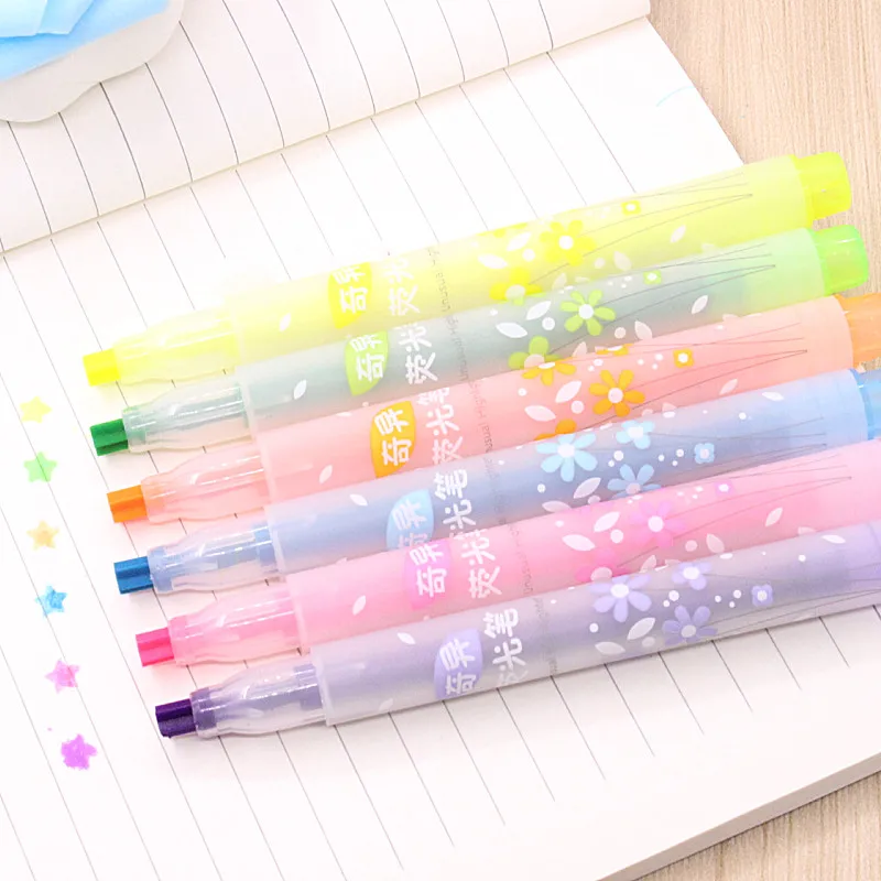 2Pcs diy Cute stars children painting highlighter highlighter color artist cartoon mark set