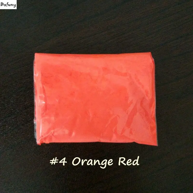 Неоновый китайский красный цвет блеск для ногтей флуоресцентный пигмент фосфорный порошковый флуоресцентный краски DIY мыло пигмент 500 г/пакет - Цвет: orange red