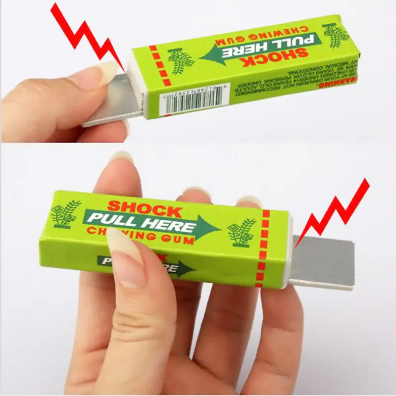 

Electric Shock Joke Chewing Gum Pull Head Shocking Toy Kids Children Gift Gadget Prank Trick Gag Funny Toys