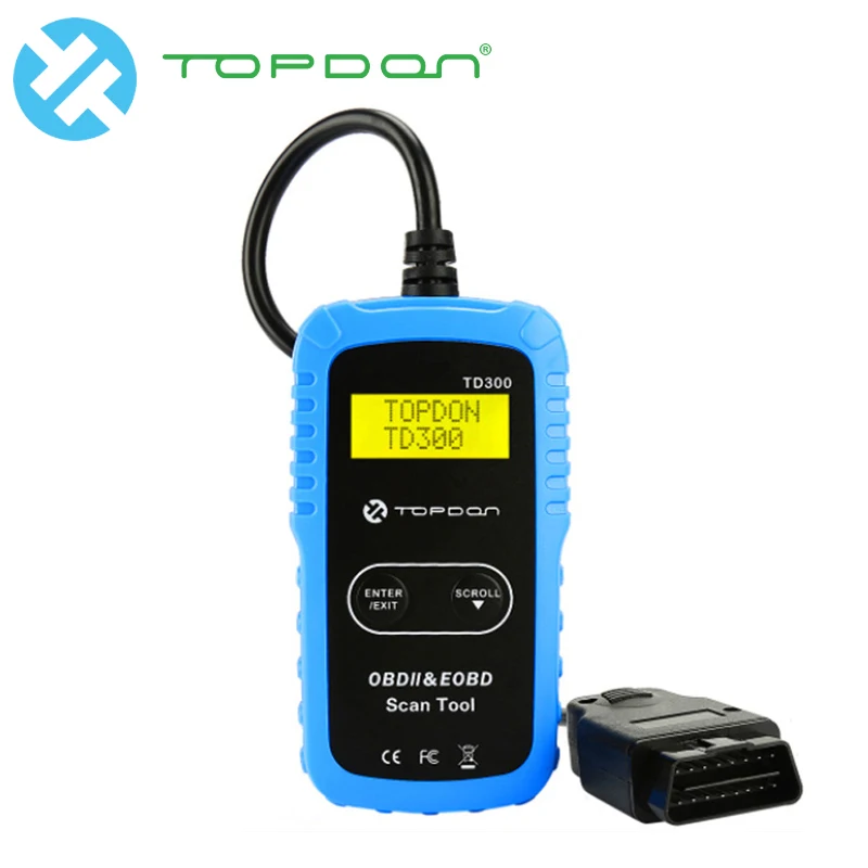 

TOPDON TD300 Automotive Code Reader OBD2 EOBD CAN Car Fault Code Scanner Universal Auto Diagnostic Tool 12V Vehicle Diagnostics