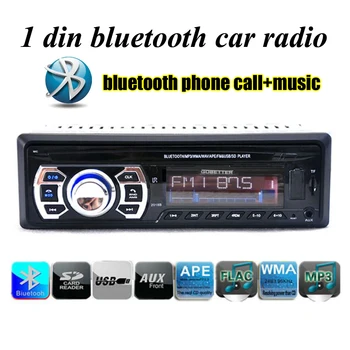 

New 12V bluetooth car Radio hand free FM USB SD MMC Car Electronics In Dash 1 DIN MP3 player car audio stereo