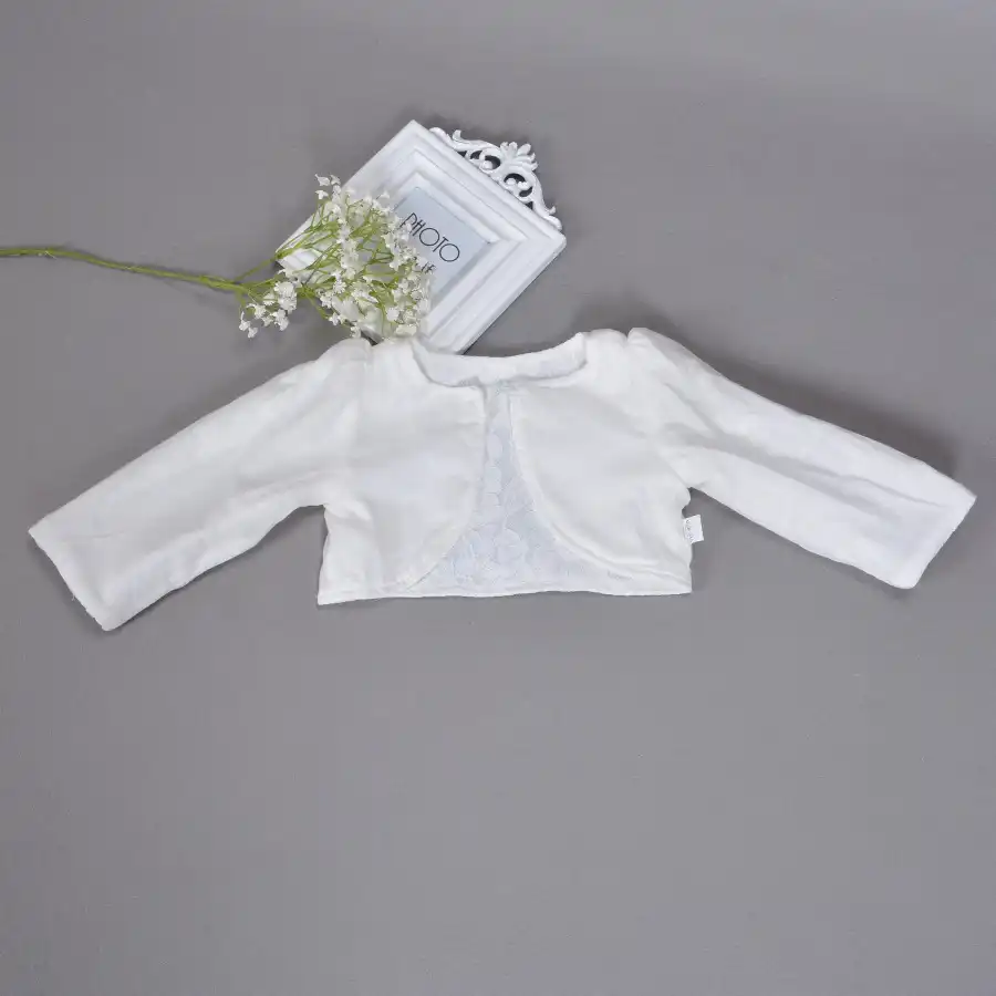 baby girl christening cardigan