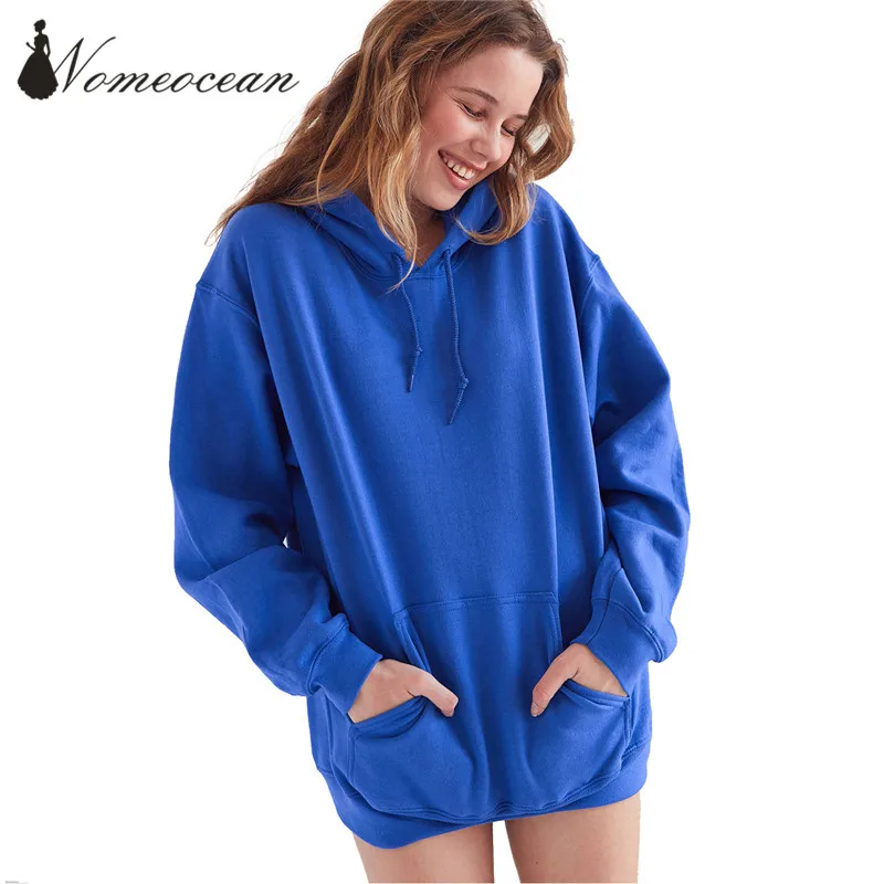 High Street Drawstring Hooded Sweatshirts 2017 Autumn Front Pocket