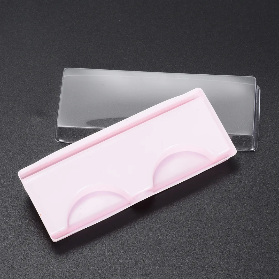 25pcs/50pcs Plastic False Eyelashes Empty Eyelashes Storage Cases Container Cosmetic for Fake Lashes