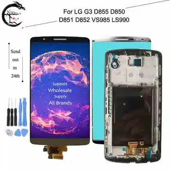 

New LCD With Frame For LG G3 D855 D850 D851 D852 VS985 LS990 LCD Display Screen Touch Panel Digitizer Assembly For LG G3 Display