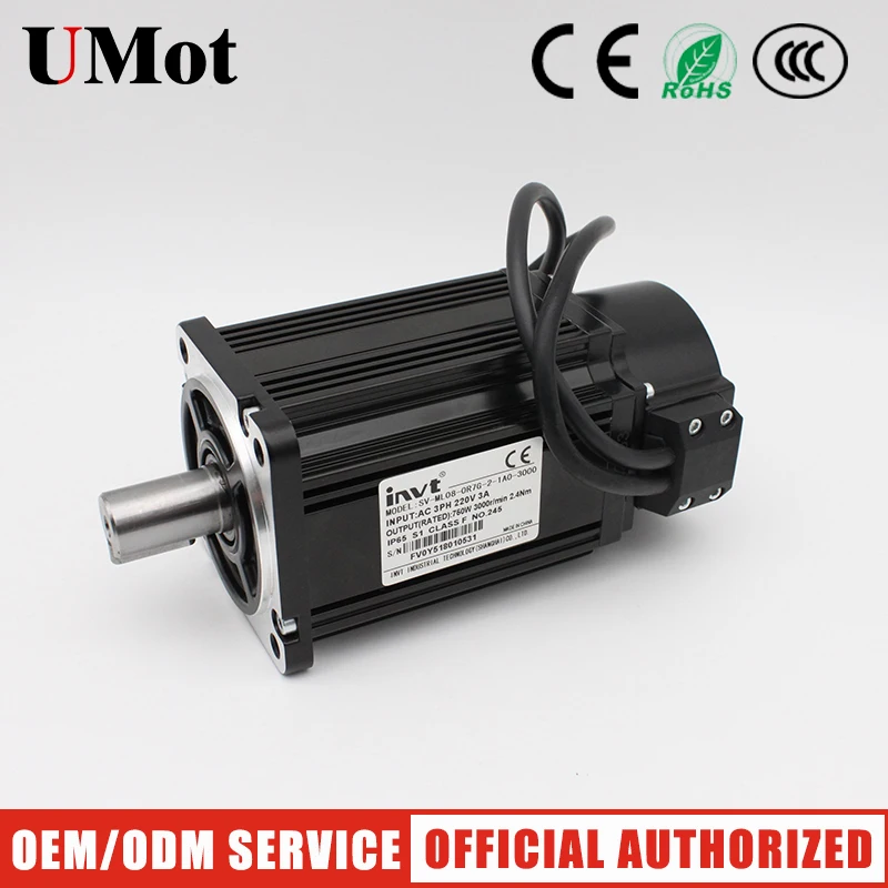 

750W Servo Motor 23-bit Absolute Encoder AC Servo Motor with brake Pulse Servo Driver Struture For Use In CNC Moving Gantry