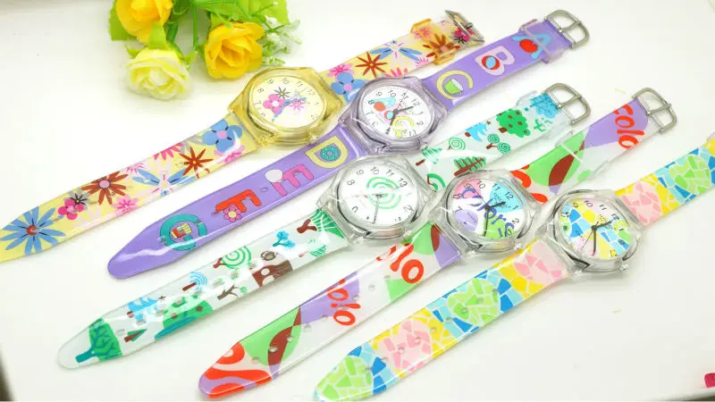 Новые Мультяшные детские часы для мальчиков и девочек, водонепроницаемые спортивные кварцевые наручные часы с кожаным ремешком, повседневные часы kol saati