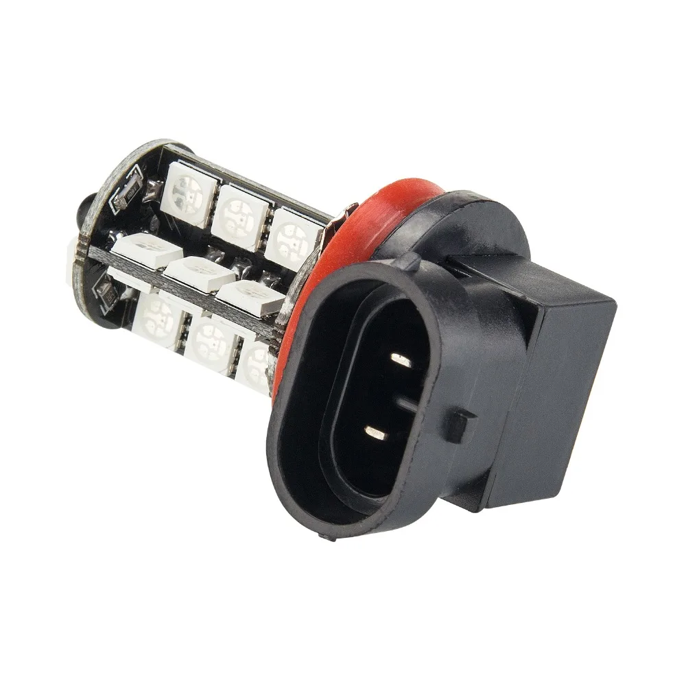 YIJINSHENG 2 шт. 27SMD многоцветный RGB 5050 H11/H8 HB3 HB4 9006 9005 H4 H7 светодиодные Сменные