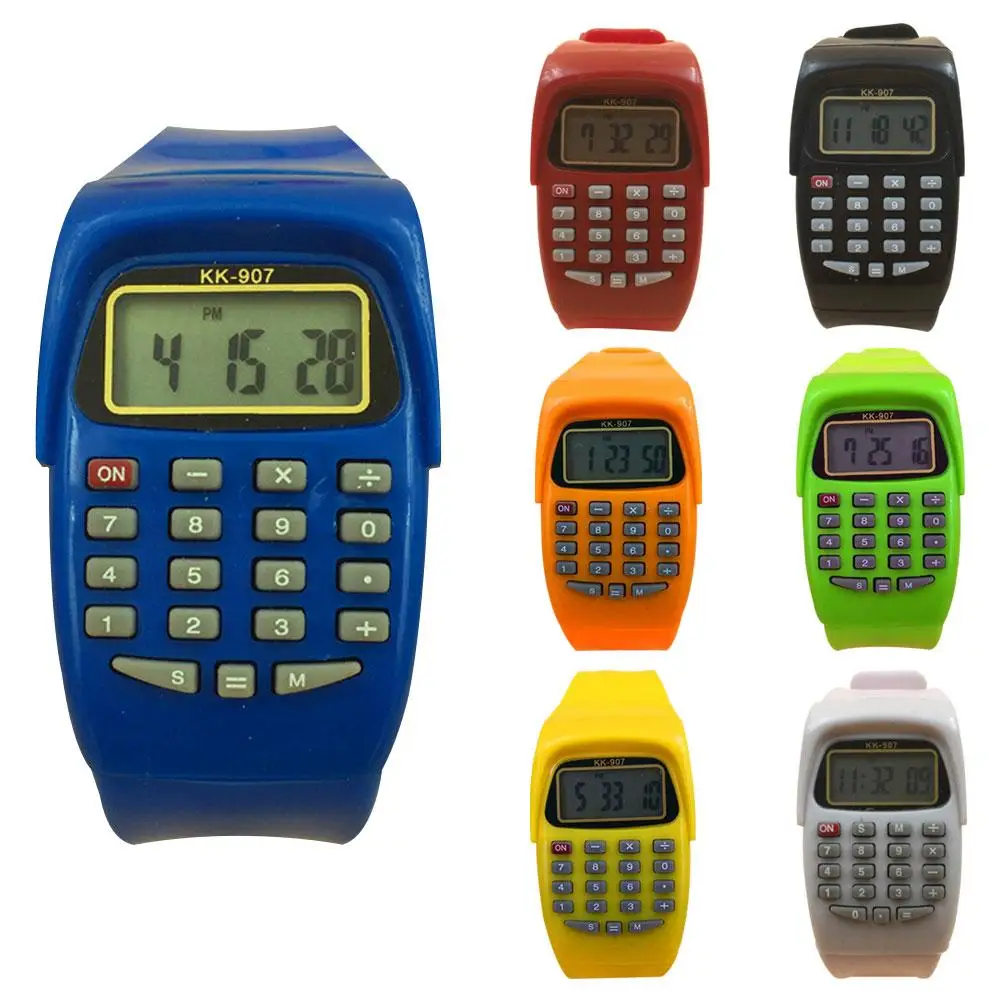 Exam artifact Children Sports Digital Square Wrist Watch Calculator Examination Tool Kids Gift Exam artifact Children Sports Digital Square Wrist Watch Calculator Examination Tool Kids Gift