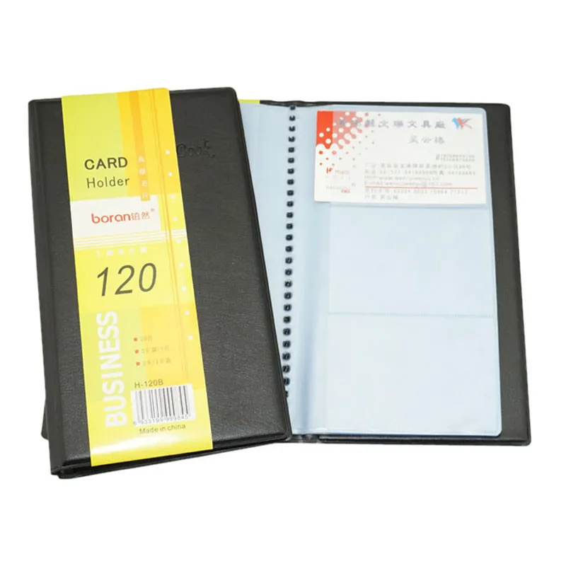 

Pocket wallet memory Leather 120 Cards ID Credit Card Holder Book Case Keeper Organizer New holder Capacity Storage