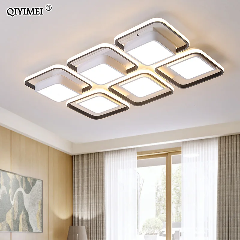 

white black led Ceiling Lights ultra-thin Indoor Lighting Ceiling Lamps Fixture For Living Room Bedroom corridor lamp decoration