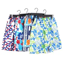 1 шт мужские модные быстросохнущие шорты с принтом для пляжа, путешествий, одежда в случайном стиле