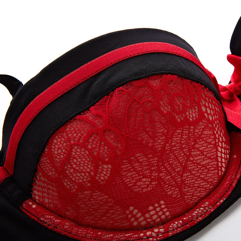 Brand Sexy Bra Set Gothic Retro Luxury Sheer Lace Bows Lingerie France Elegent Demi Thin Cup Push Up Underwear Ladies Intimates Brand Sexy Bra Set Gothic Retro Luxury Sheer Lace Bows Lingerie France Elegent Demi Thin Cup Push Up Underwear Ladies Intimates