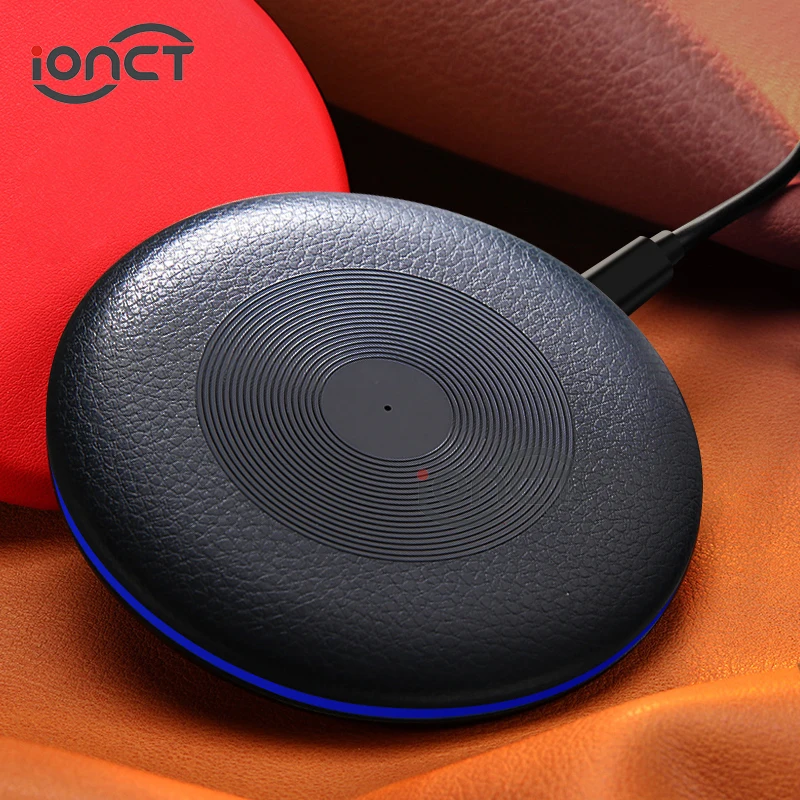 

iONCT Qi Wireless Charger for iPhone X XR XS Max 8 Fast USB Charging pad for Samsung S8 S9 Note 9 Xiaomi phone wirless charger