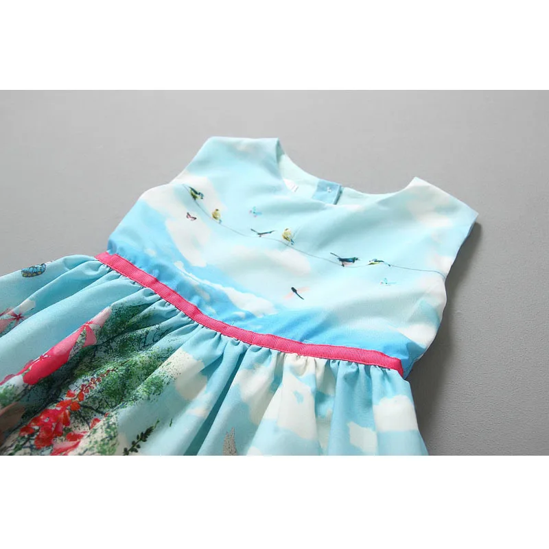 Robe Demoiselle d'Honneur Fille модные платья для девочек с рисунком весеннее платье малышей