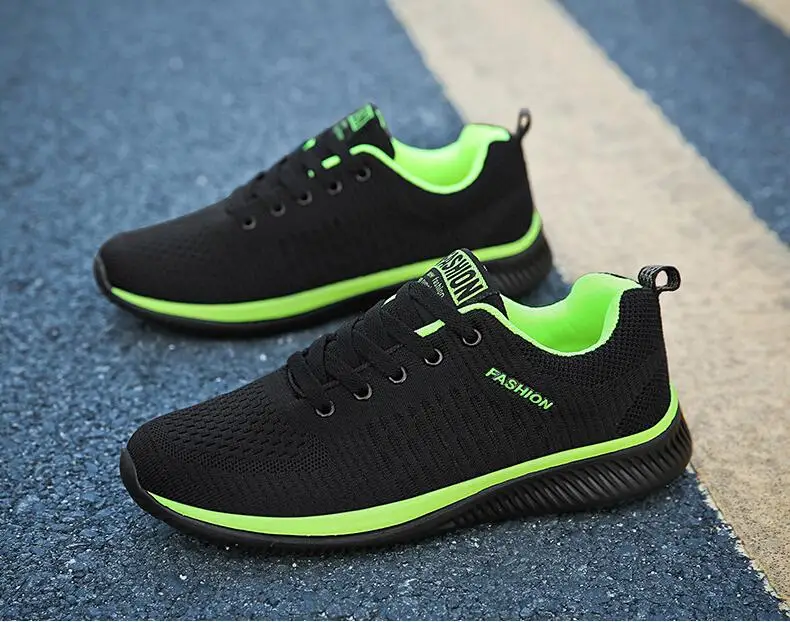 Mens New Mesh Men Casual Shoes Lac-up Men Shoes Lightweight Comfortable Breathable Walking Sneakers Tenis Feminino Zapatos