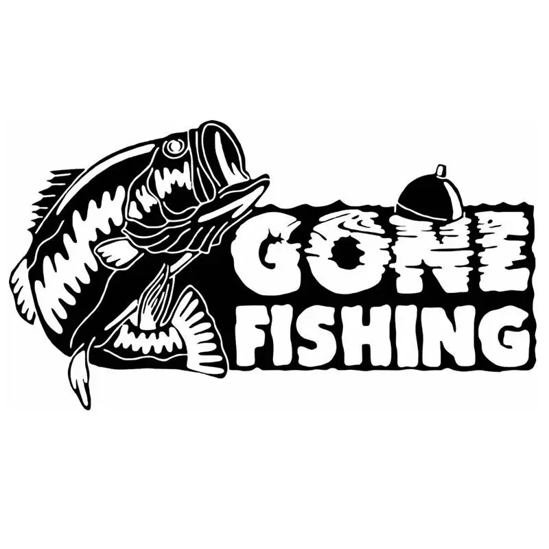 Fishing Sticker Name Fish Bass Decal Angling Hooks Tackle Shop Posters