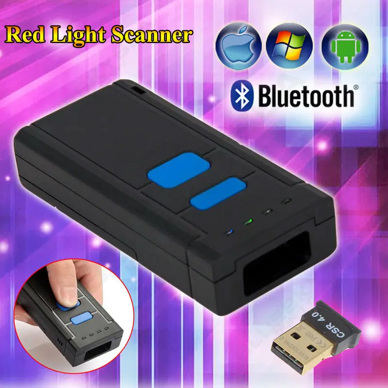 EYOYO MJ 2877 сканер штрих кода 1D Беспроводной CCD Портативный Bluetooth для IOS Android и