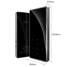 Bluetooth 4,2 Металл HIFI Mp3 музыкальный плеер 2,4 дюймов экран без потерь Мини Портативный Аудио плееры FM радио Электронная книга диктофон