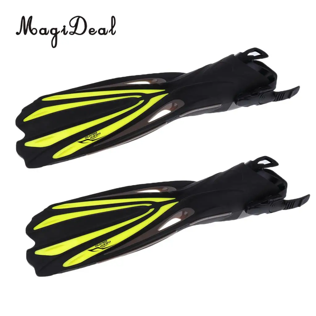 MagiDeal Premium Scuba Diving Swimming Snorkeling Training Aid Fins Foot Flippers for Adult Men Women Water Sports