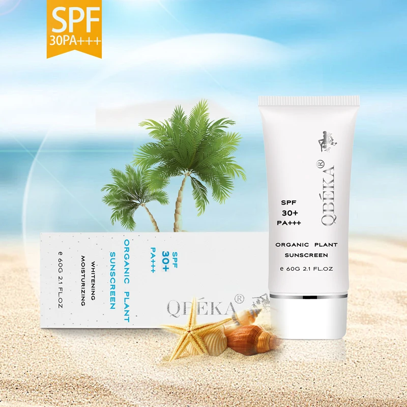 SPF 30+ Organic Formula Moisturizing Whitening Sunscreen Natural Water