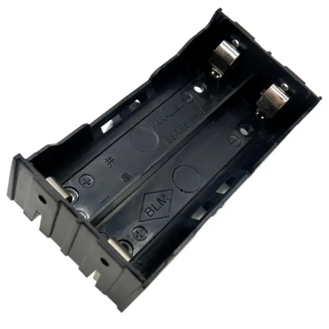 Высокое качество DIY 18650 зарядное устройство Коробка для хранения коробка держатель чехол для 2X18650 3,7 в перезаряжаемый аккумулятор 4 Pin# ET - Цвет: black