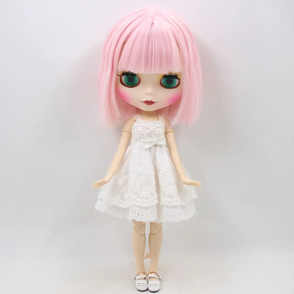 ICY Blyth Обнаженная кукла для серии № BL1096 розовые волосы с челкой матовое лицо соединение тела подходит для DIY Изменение BJD